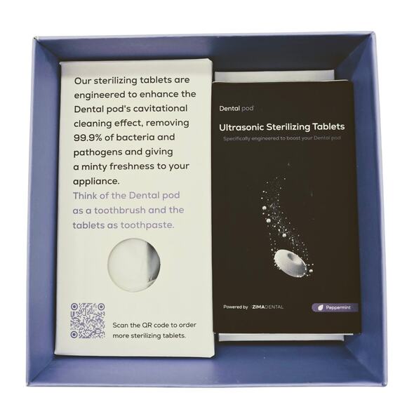 Zima Dental Pod | Sky Blue | Ultrasonic Retainer Cleaner Machine - Picture 4 of 11